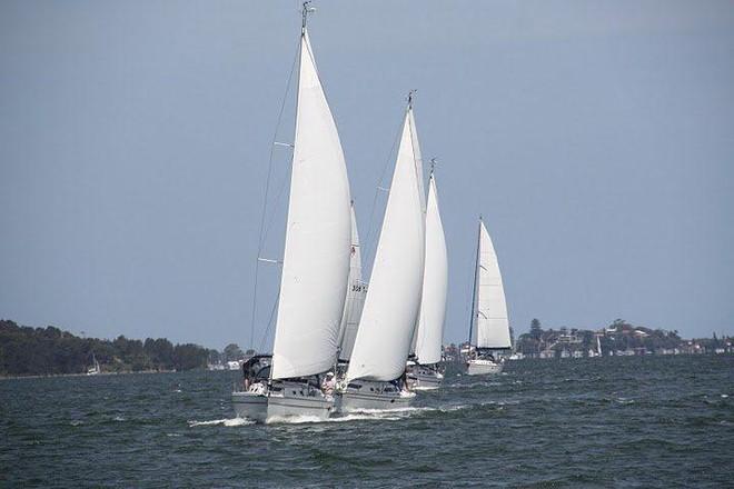 Reaching leg - Catalina Owners Lake Macquarie Rendezvous 2012 © Rod Mackay
